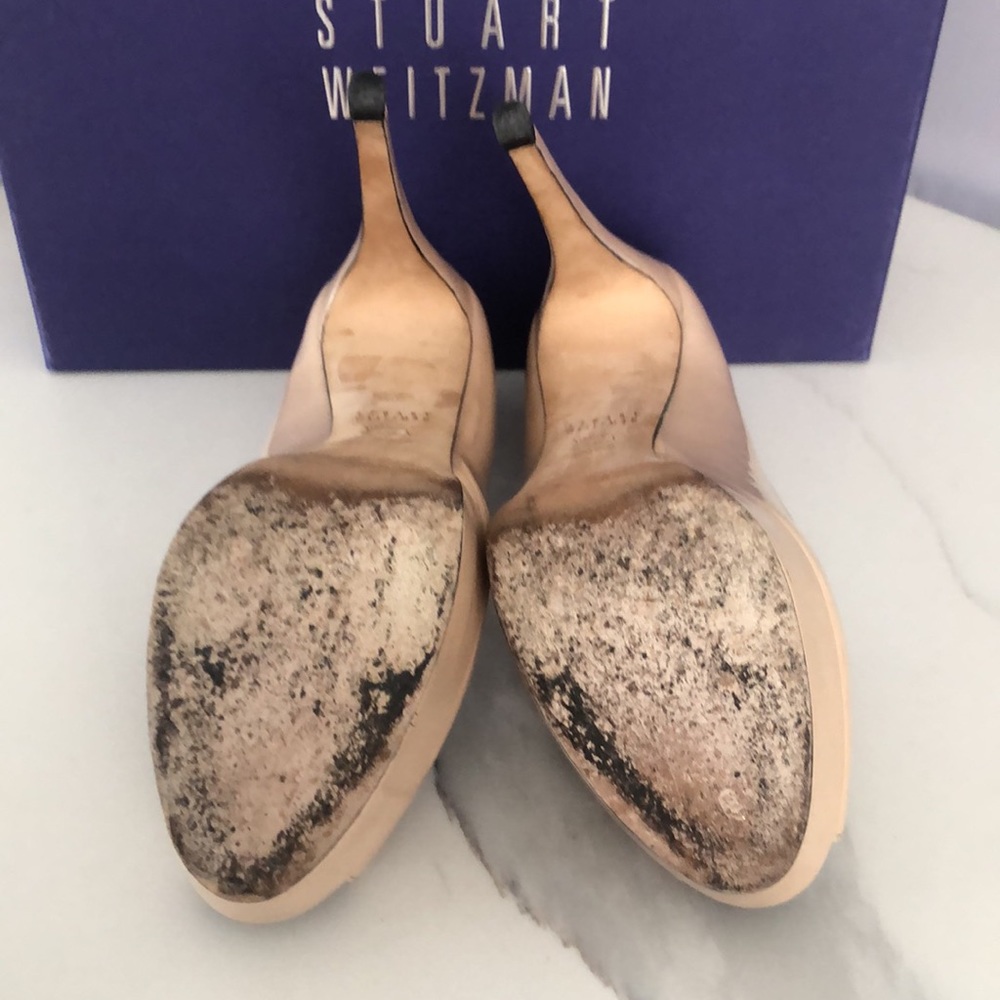 Stuart Weitzman nude patent shoes - Picture 2 of 3